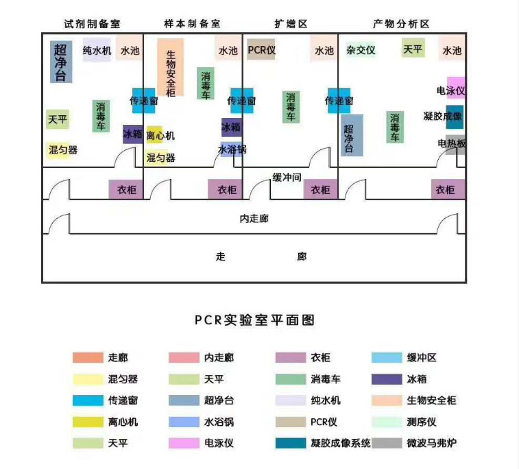 核酸检测实验室平面图